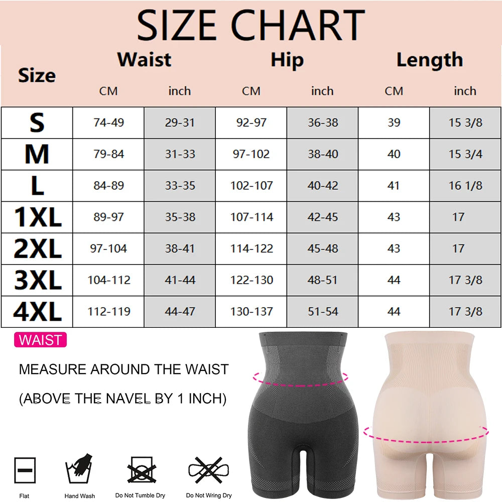 Shorts Moldeadores de Cintura Alta para Mujer, Control Abdominal