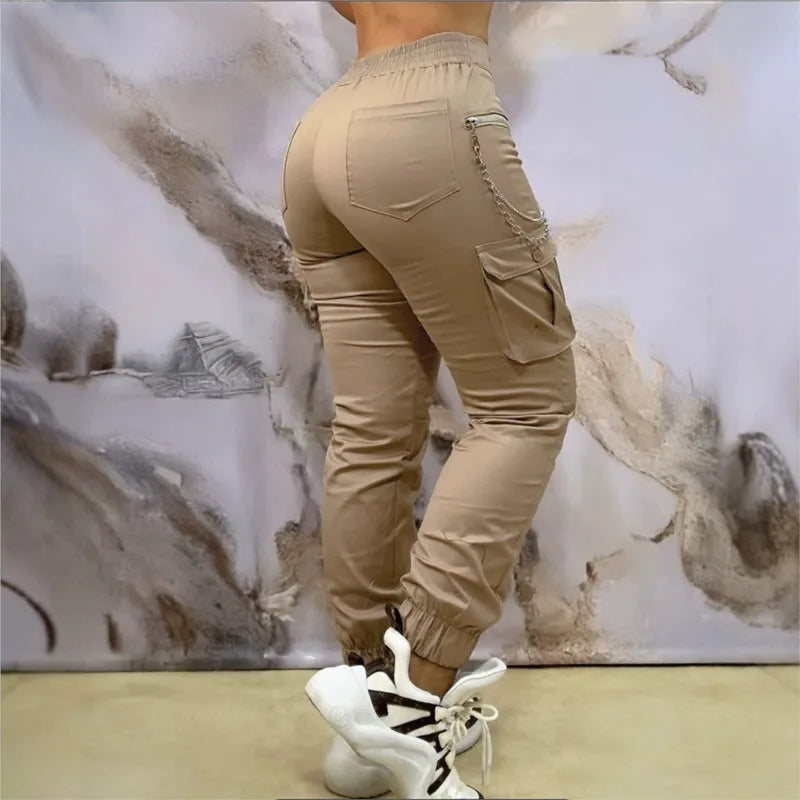 Pantalones Cargo para Mujer - Estilo Urbano con Múltiples Bolsillos