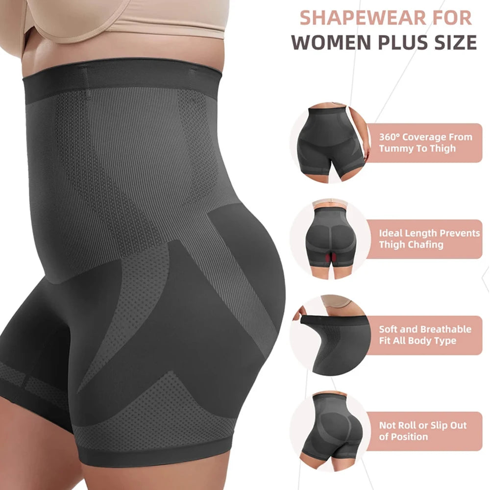 Shorts Moldeadores de Cintura Alta para Mujer, Control Abdominal
