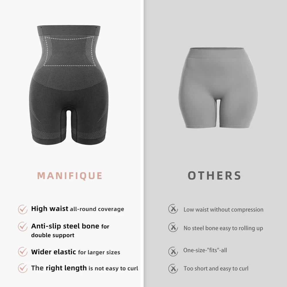 Shorts Moldeadores de Cintura Alta para Mujer, Control Abdominal