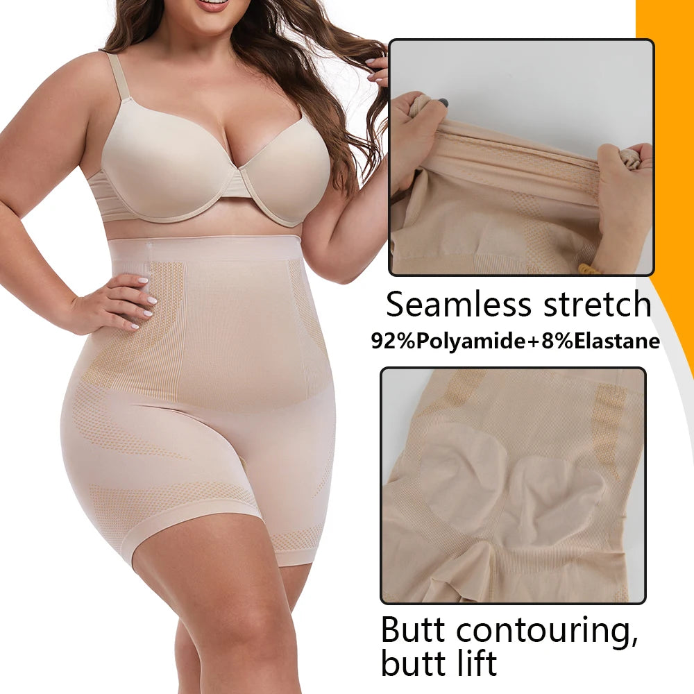 Shorts Moldeadores de Cintura Alta para Mujer, Control Abdominal